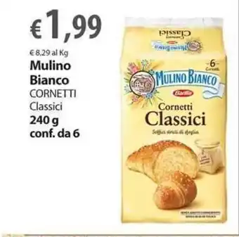 Extra Supermercati Mulino Bianco Cornetti Classici 240 g offerta