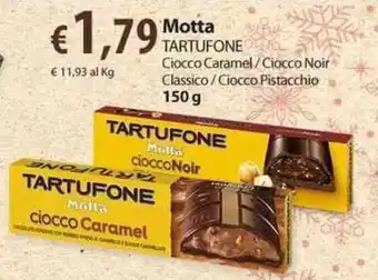 Extra Supermercati Motta Tartufone Ciocco Caramel/Ciocco Noir Classico/Ciocco Pistacchio 150 g offerta