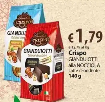 Extra Supermercati Crispo Gianduiotti alla Nocciola Latte/Fondente 140 g offerta