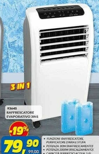 Risparmio Casa Raffrescatore Evaporativo 3in1 offerta