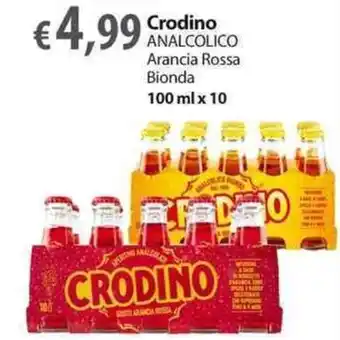Crodino Analcolico Arancia Rossa Bionda 100 ml x 10