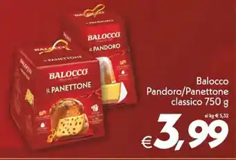 Iper Super Conveniente Balocco Pandoro/Panettone classico 750 g offerta