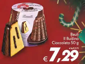 Iper Super Conveniente Bauli Il Budino Cioccolato 50 g offerta