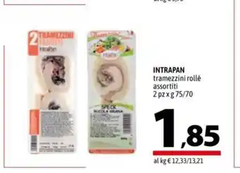 A&O Intrapan tramezzini rollè assortiti 2 pz x 75 g/70 offerta