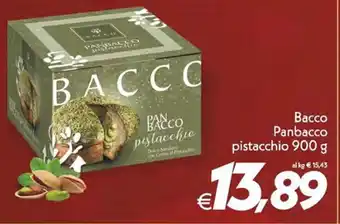 Bacco Panbacco pistacchio 900 g