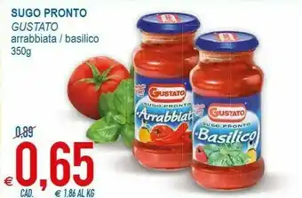 MD Discount Gustato Sugo Pronto Arrabbiata 350 G(ml) offerta