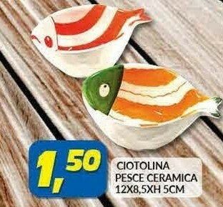 Ciotolina Pesca Ceramica