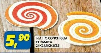 Risparmio Casa Piatto Conchiglia Ceramica offerta