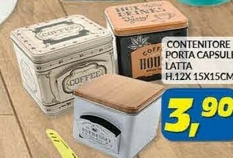 Risparmio Casa Contenitore Porta Capsule Latta offerta