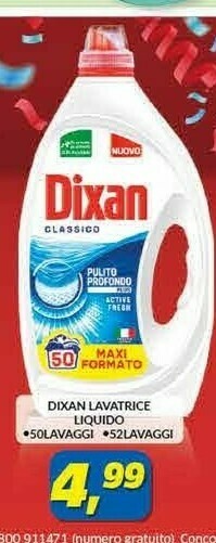Risparmio Casa Dixan Lavatrice Liquido offerta