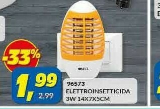 Risparmio Casa Neo 96573 Elettroinsetticida 3W 14X7X5CM offerta
