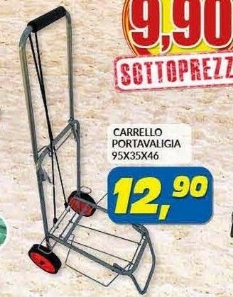 RisparmioCasa Carrello Portavaligia 95x35x46