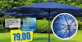 Ombrellone Cielo Stellato Con LED
