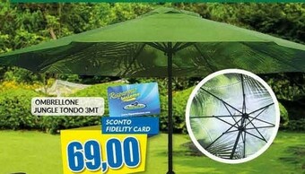 Risparmio Casa Ombrellone Jungle Tondo 3MT offerta