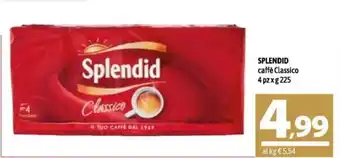 A&O Spendid caffè Classico 4 pz x 225 g offerta