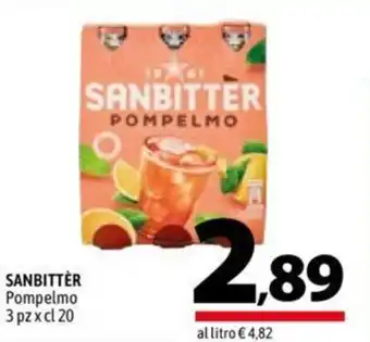 A&O Sanbittèr Pompelmo 3 pz x 20 cl offerta