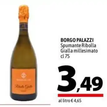 Borgo Palazzi Spumante Ribolla Gialla millesimato 75 cl