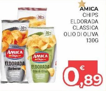 Eté Amica Chips Eldorada Classica Olio di Oliva 130g offerta