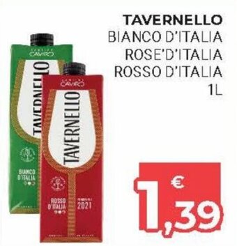 Eté Tavernello Bianco d'Italia/Rose' d'Italia/Rosso d'Italia 1l offerta