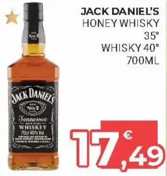Jack Daniel's Honey Whisky 35°/Whisky 40° 700ml