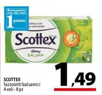 A&O Scottex fazzoletti balsamici 4 veli 8 pz offerta