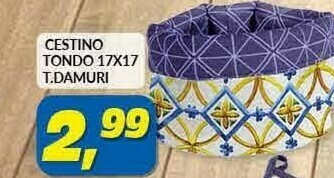 Risparmio Casa T.Damuri Cestino Tondo offerta