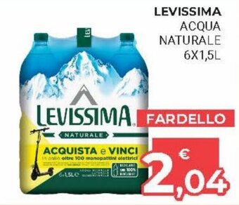 Eté Levissima Acqua Naturale 6x1,5L offerta