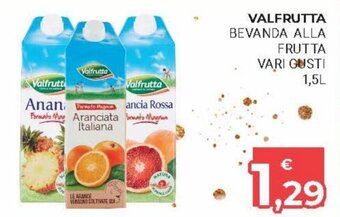 Eté Valfrutta Bevanda Alla Frutta vari gusti 1,5L offerta