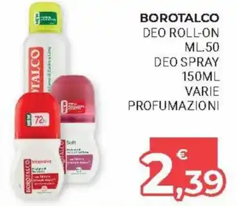 Eté Borotalco Deo Roll-On 50ml./Deo Spray 150ml offerta