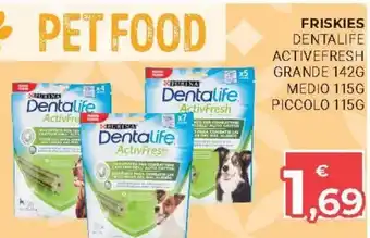 Eté Purina Dentalife Active Fresh Grande 142g/Medio 115g/Piccolo 115g offerta