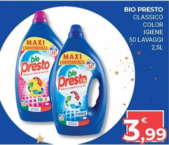 Eté Bio Presto Classico Color Igiene 50 lavaggi 2,5 l offerta