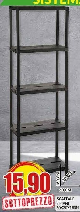 Risparmio Casa Scaffale 5 Piani offerta