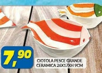 Risparmio Casa Ciotola Pesce Grande Ceramica offerta
