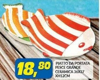Risparmio Casa Piatto Da Portata Pesce Grande Ceramica offerta