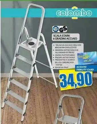 Risparmio Casa Colombo New Scal Scala Libellula 6 Gradini In Alluminio offerta