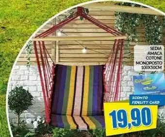 Risparmio Casa Amaca Sedia Cotone Monoposto offerta