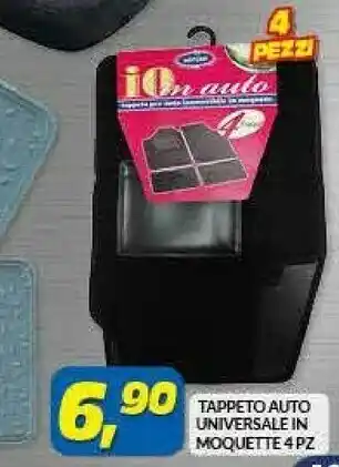 Risparmio Casa Tappeto Auto Universale Moquette 4 Pz offerta