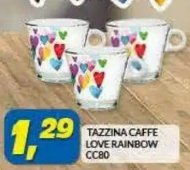 Risparmio Casa Rainbow Tazzina Caffe Love offerta