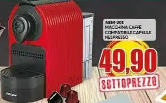 Necchi Nem-201 Macchina Caffe Compatibile Capsule Nespresso