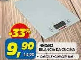 Risparmio Casa Necchi Nkg602 Bilancia Da Cucina offerta