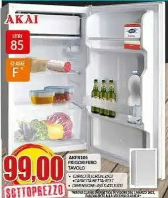 Risparmio Casa Akai Akfr 105 Frigorifero Tavolo offerta
