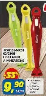 Risparmio Casa Girmi Mx0101-mx01 Frullatore A Immersione offerta