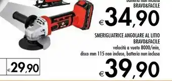 Bravo & Facile Smerigliatrice Angolare Al Litio