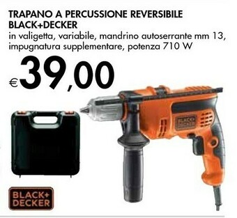 Bennet Black & Decker Trapano A Percussione Reversibile offerta
