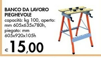 Bennet Banco Da Lavoro Pieghevole offerta