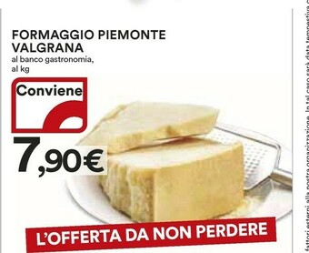 Coop Valgrana Formaggio Piemonte offerta