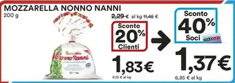 Coop Nonno Nanni Nonno Nannu Mozzarella offerta