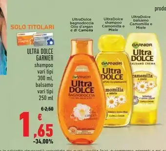 Conad Superstore Garnier Shampoo Ultra Dolce offerta