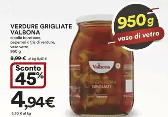 Coop Valbona Verdure Grigliate offerta