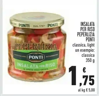 Conad Superstore Ponti Insalata Per Riso Classica Peperlizia 350 G offerta